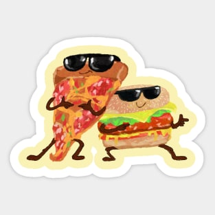 Pizzeman and Burgers Sticker